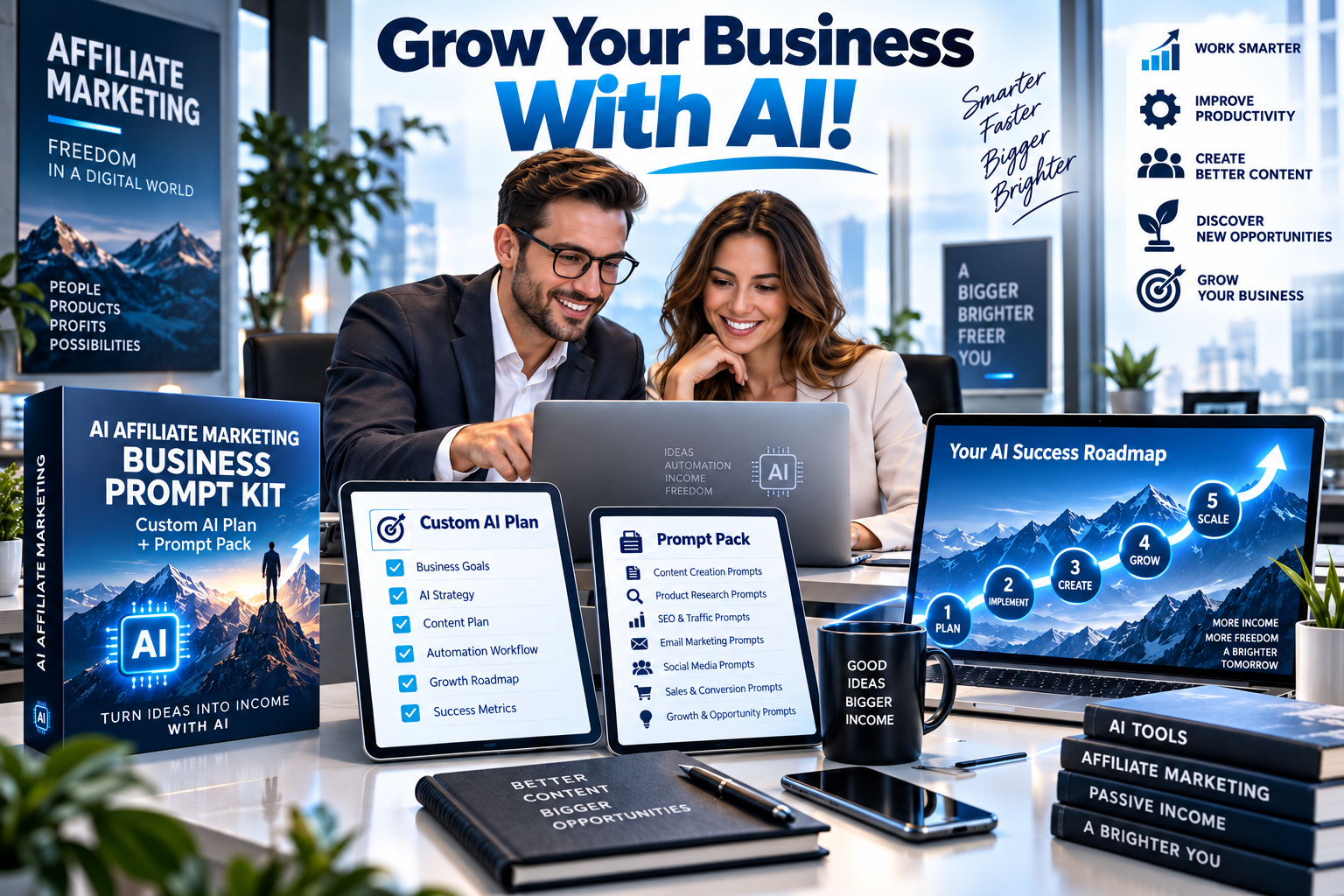 AI affiliate marketing image generated in ChatGPT from the Prompt Kit Formulator prompt.